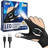 BIIB Valentines Day Gifts for Him Men, Rechargeable Flashlight Gloves, Mens Valentines Day Gifts for Dad, Him, Husband, Boyfriend, Birthday Dad Gift for Men, Cool Camping Gadgets