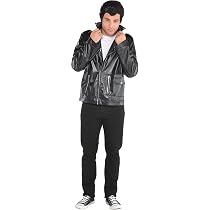 Amazon.com: amscan Black Leather Jacket 