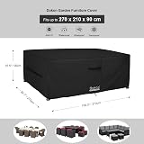 Dokon Garden Furniture Covers Waterproof Heavy Duty Oxford 270x210x90cm Black view 2