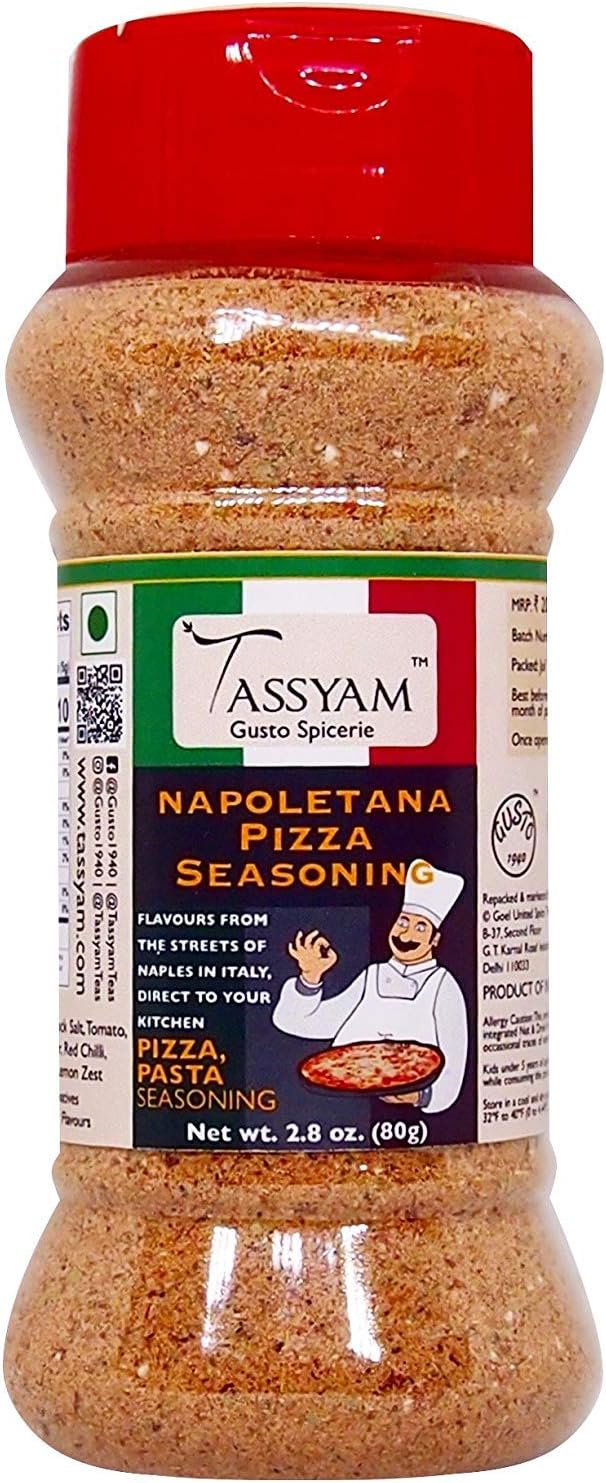 Napoletana Pizza Seasoning 80g (2.82 oz)g, Dispenser Bottle by Tassyam