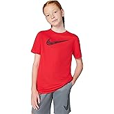 Nike Unisex Big Kids' Trophy23 Dri-FIT Short-Sleeve Top (Large Swoosh Logo) - Boys and Girls