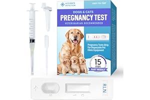 TOMENGBEIAABBCC Dog Pregnancy Test Kit – Quick & Easy Detection Strips for Dogs & Cats, 10-15 Minute Results, Disposable Home Use, Pet Pregnancy Supplies for Accurate Testing