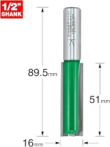 Trend Trend CraftPro Straight Two Flute Router Cutter 1/2 Inch Shank 16mm 51mm view 3
