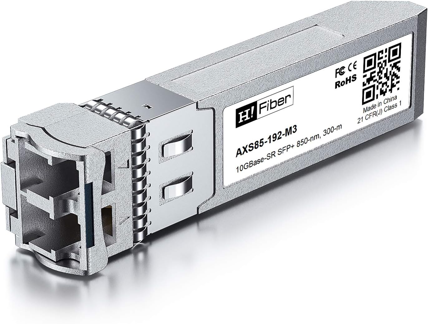 2Pack H!Fiber.com 10Gb SFP+ Multimode Transceiver(300m, 850nm), 10Gbase SFP+ SR LC Module for Intel E10GSFPSR, Ubiquiti, Netgear - Image 3