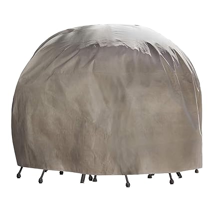 Duck Covers Mtr09090 Round Patio Table And Chair Set Cover With Duck Dome - Large