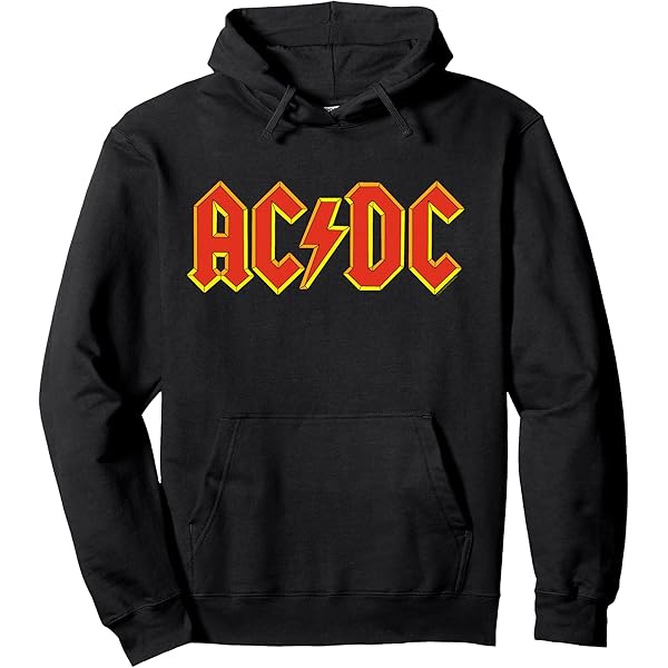Amazon.com: ACDC Back in Black Mens Pullover Hoodie Black XL
