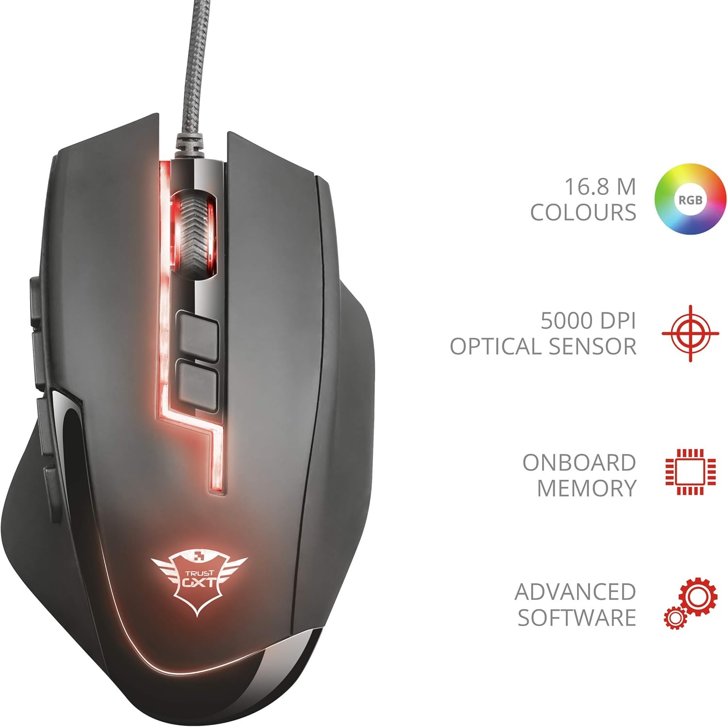 Adjustable Weight Pc And Laptop 8 Programmable Buttons Wired Trust Gaming Mouse Gxt 165 Celox Gaming Mouse Full Rgb Up To 10 000 Dpi Gaming Mice Computers Accessories Cate Org