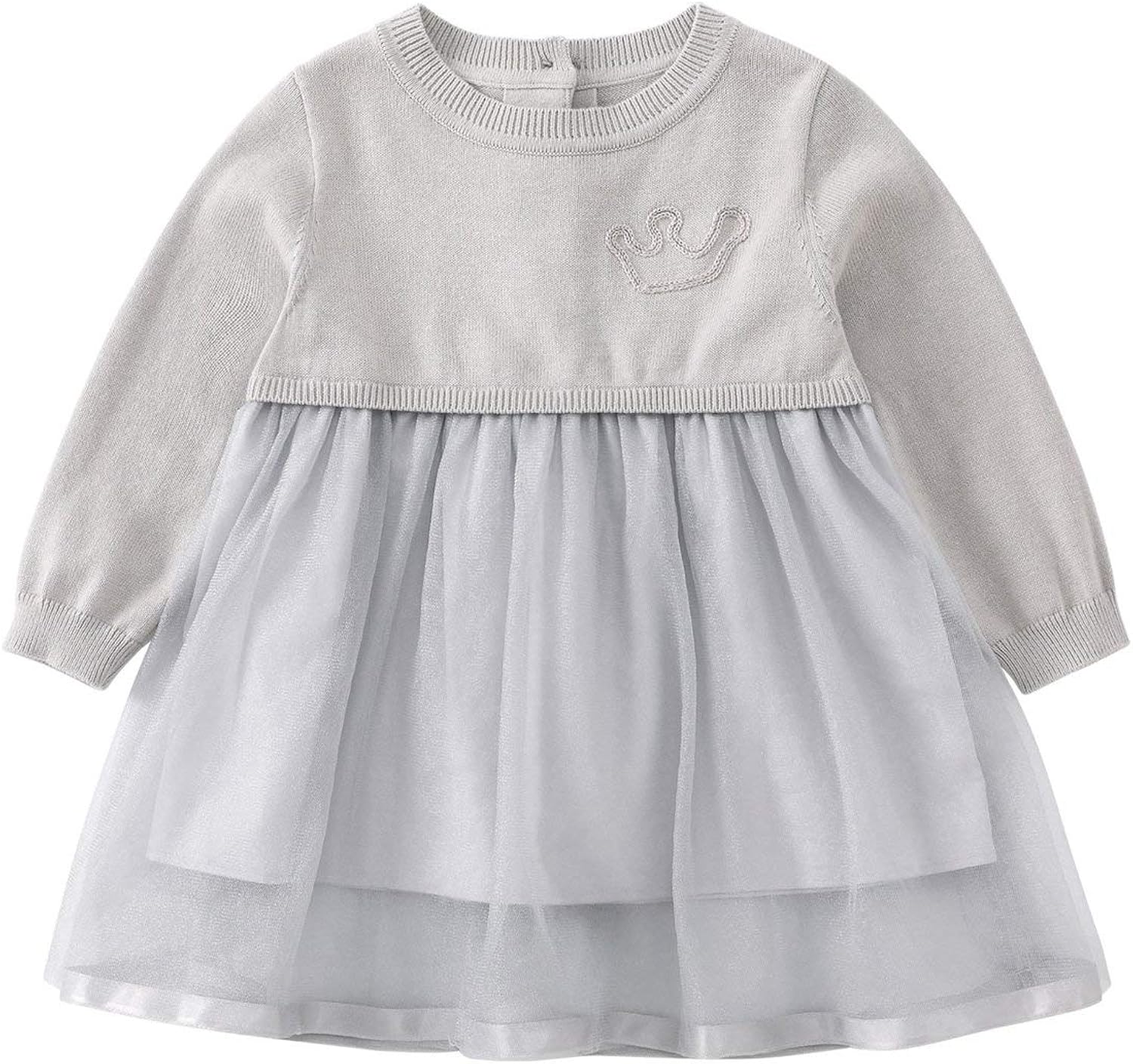 pullover knitted tulle dress