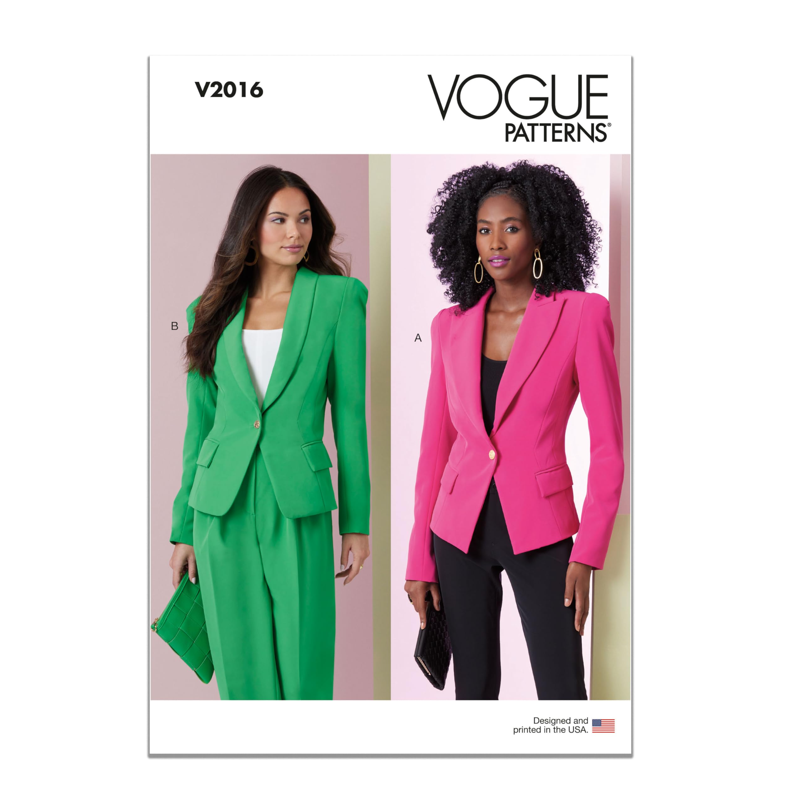 Vogue V2016H5 Misses' Jackets H5(6-8-10-12-14)