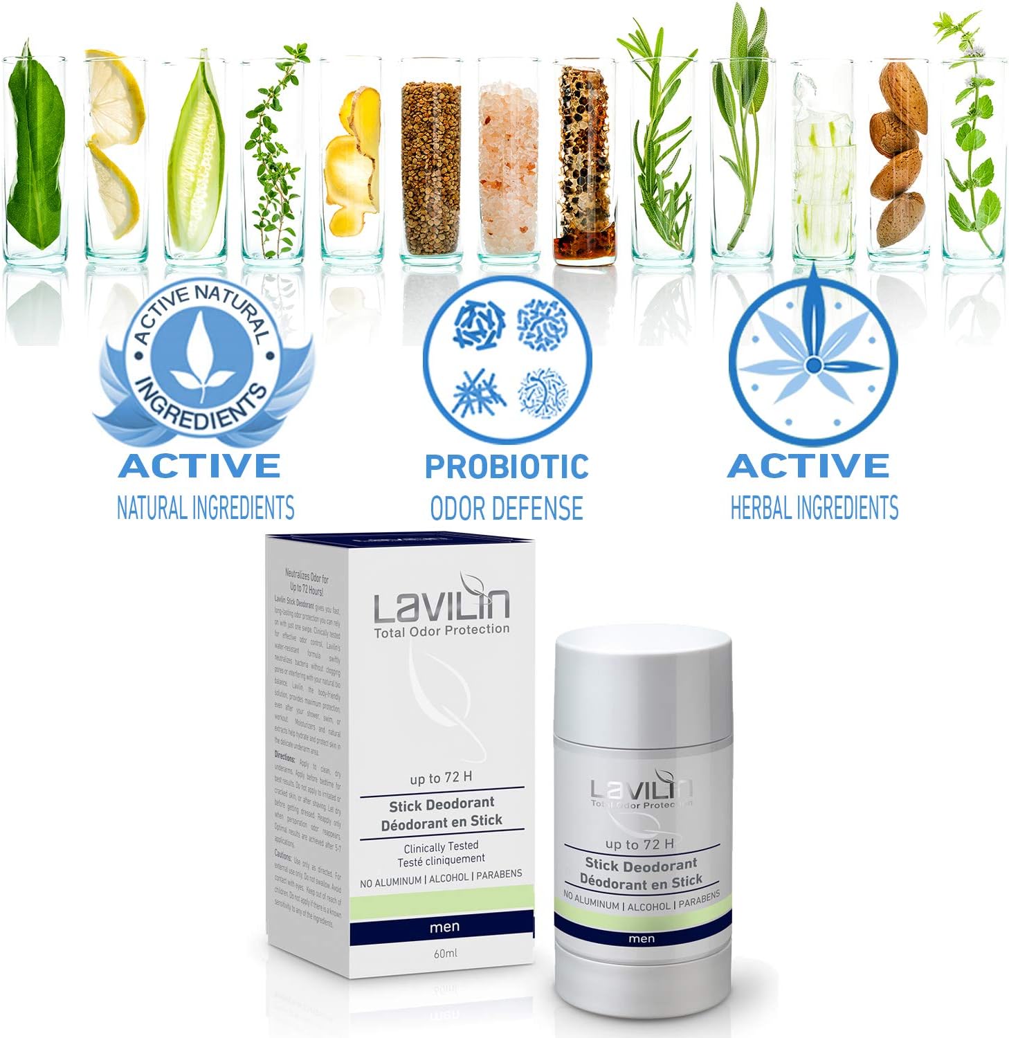 LAVILIN Men’s Underarm Stick Deodorant, Up to 72 Hours Protection The Ultimate and Different Way to Prevent Unpleasant Odors - Image 5
