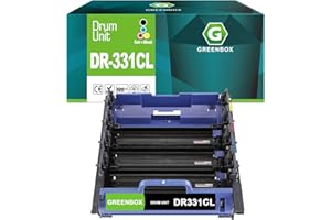 GREENBOX (NO Toner Remanufactured Drum Unit Replacement for Brother DR331CL Drum for HL-L8250CDN L8350CDW L9200CDWT L9300CDWT DCP-L8400CDN L8450CDW L8600CDW MFC-L8650CDW L8850CDW Printer (4 PK, KCMY)