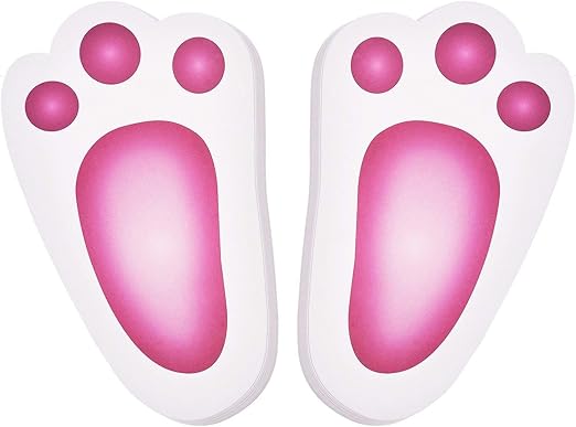 Bememo Huellas de Conejito de Pascua, Patas de Conejito con Pegatina