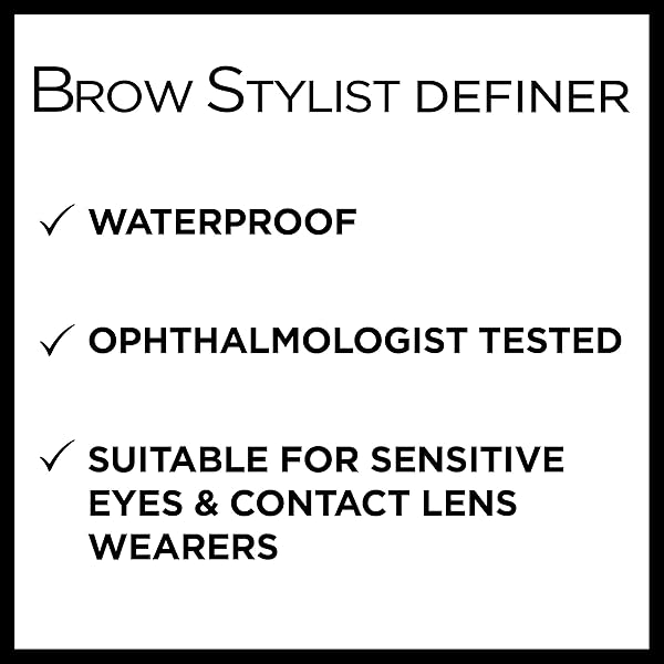 L’OREAL PARIS MAKEUP BROW STYLIST DEFINER WATERPROOF EYEBROW PENCIL, ULTRA-FINE MECHANICAL PENCIL, DRAWS TINY BROW HAIRS AND FILLS IN SPARSE AREAS AND GAPS, AUBURN, 0.003 OZ