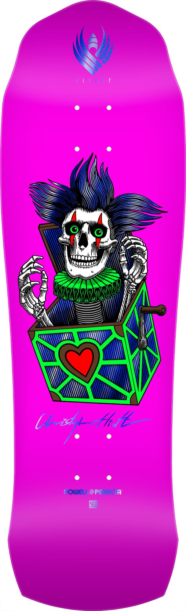 Powell Peralta Chris Hiett Skull Flight Skateboard