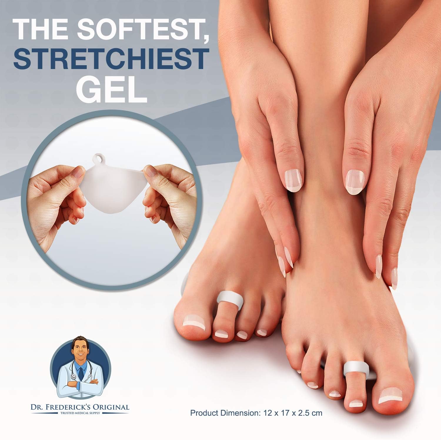 Dr. Frederick's Original Metatarsal Pads - 4 Pc - Ball of Foot Cushions for Rapid Pain Relief - Gel Foot Pads: Health & Personal Care