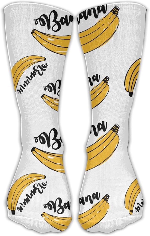 Cotton Banana Bananas Art Casual Socks Crew Socks Clothing