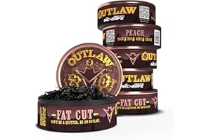 OUTLAW DIP COMPANY Outlaw Georgia Peach NiC-Safe™ Fat Cut - 6 Pack - Tobacco & Nicotine Free Chew