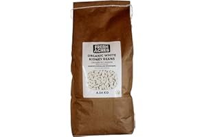 Organic White Kidney Beans (Cannellini Beans) Canadian Grown Bulk Dry 4.54 Kg (10 lb) Fresh Acres