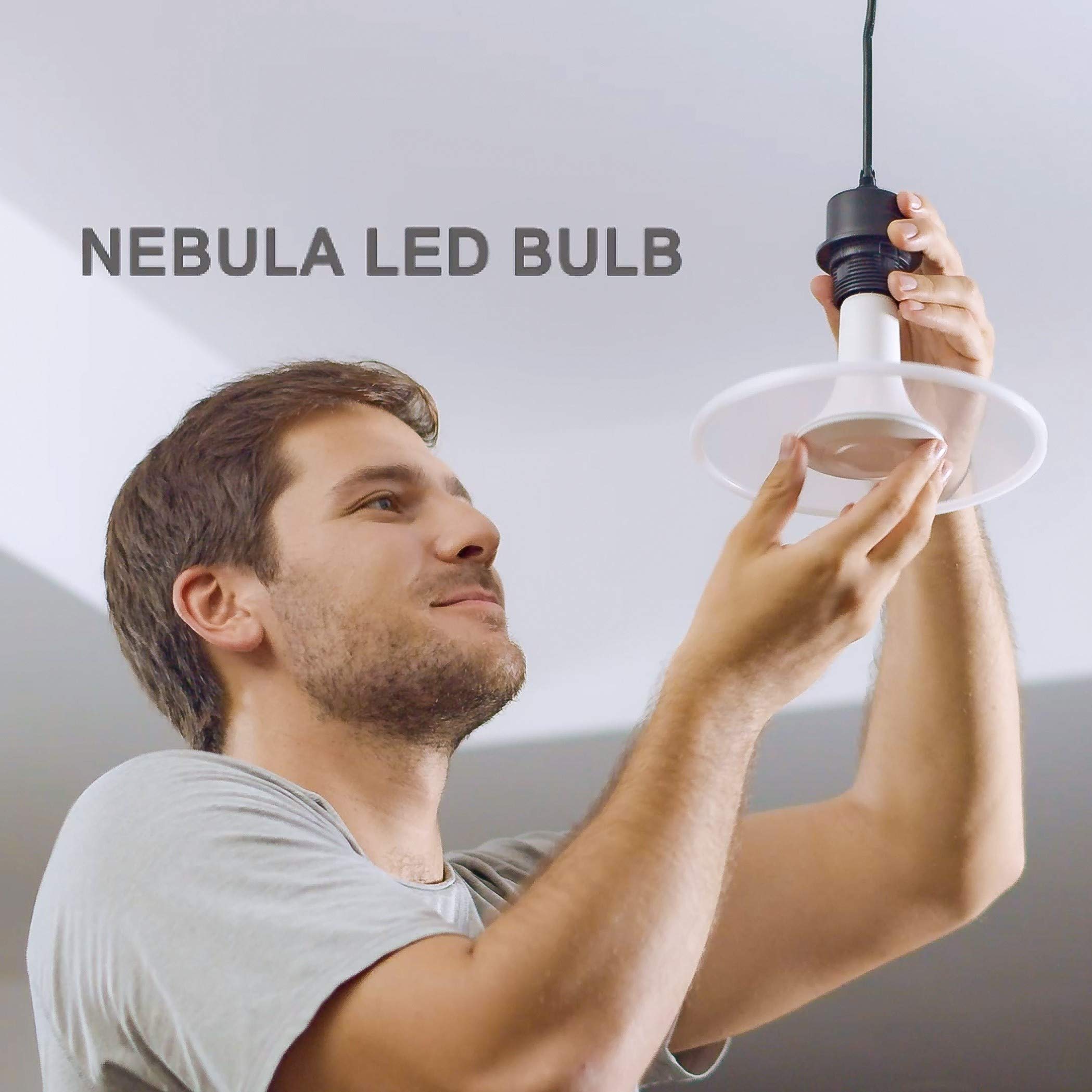 Nebula LED Lamp, Ceiling Pendant Light, Linkind E26 Hanging Lighting, 11W 1100lm 2700K Warm White Chandelier Bulb for Kitchen, Dining Room, Living Room, Bed Room.