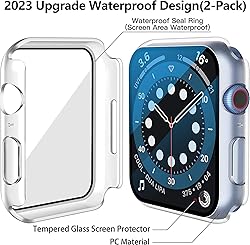 Misxi [2 Pack] Waterproof Hard Case with Tempered