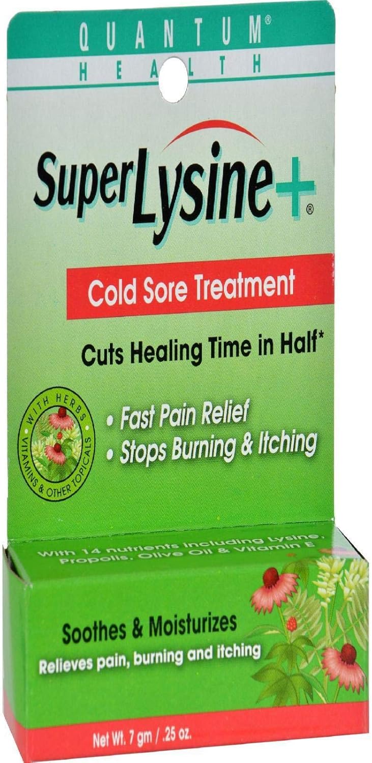 Quantum Super Lysine Plus Cold Sore Treatment Cream - 0.25 Oz: Health & Personal Care
