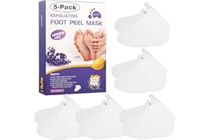 VZZNN 5 Packs Foot Peel Mask Exfoliating Callus Peel Natural Exfoliator Foot Mask for Dry Cracked Feet for Men and Women Feet Peeling Mask