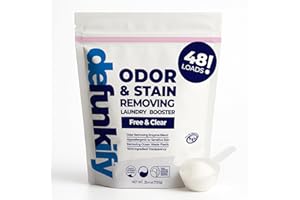 DEFUNKIFY Odor & Stain Removing Color Safe Enzyme Laundry Booster Detergent Additive. Natural, Sensitive Skin PROVENSAFE Washing Soda Powder, 48 Loads