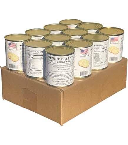 Amazon.com: Future Essential Pilot Bread Crackers #2.5 (12 Cans
