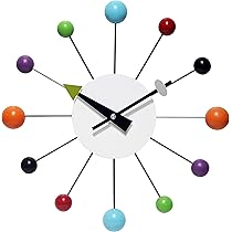 Amazon.com: SHISEDOCO Ball Clock in Blue, Decorative Modern