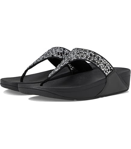Amazon.com | FitFlop Womens Glitterball Toe Post Flip Flop Shoes