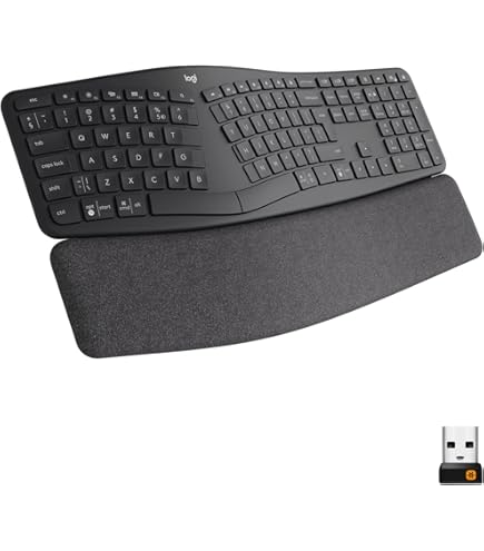 Logitech ERGO K860 パームレスト付きキーボード Logitech Ergo K860 Wireless Ergonomic Keyboard with Wrist Rest