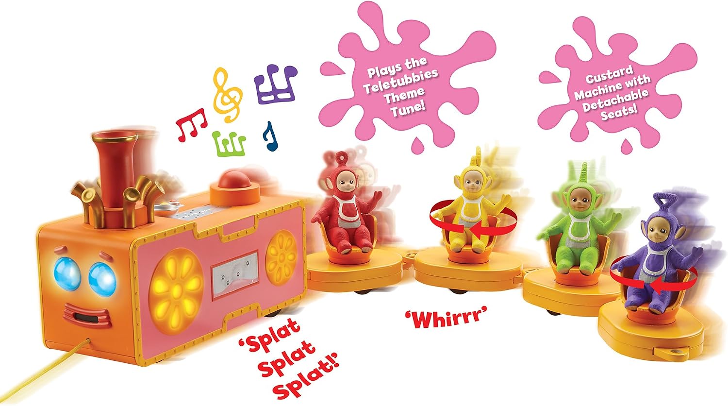 Teletubbies Pull-Along Custard Train (Multi-Colour) - Image 3