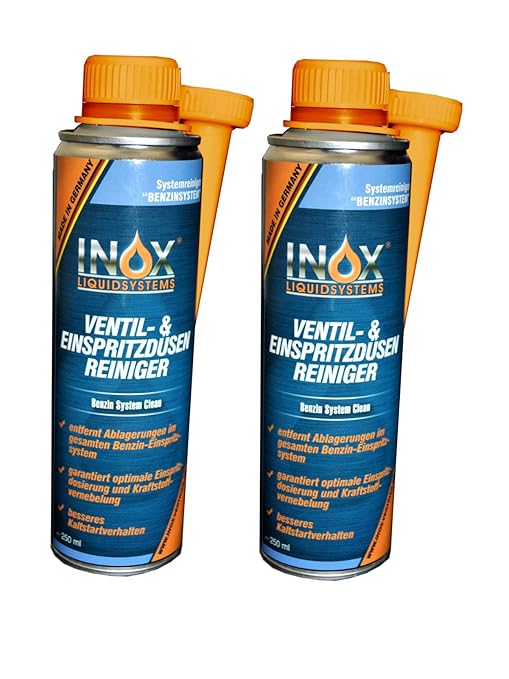 INOX Ventil- und Einspritzdüsenreiniger Additiv, 2x 250ml - Kraftstoffzusatz für alle Ottomotoren