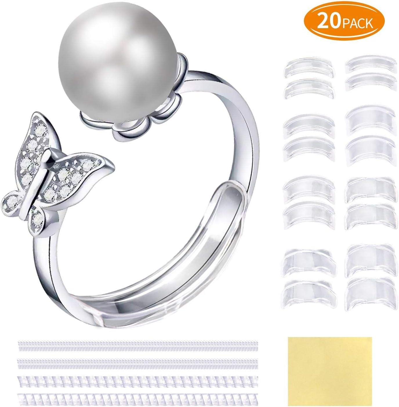 Invisible Ring Size Adjuster for Loose Ring Assorted Jewelry Ring Sizers Mandrels Reducer