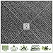 ColourTree 4' x 50' Fence Privacy Screen Windscreen Cover Fabric Shade Tarp Netting Mesh Cloth Black - Commercial Grade 170 GSM - Heavy Duty - 3 Years Warranty - CUSTOM SIZE AVAILABLE