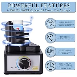 Mini Vortex Mixer, Hands-Free Model Paint