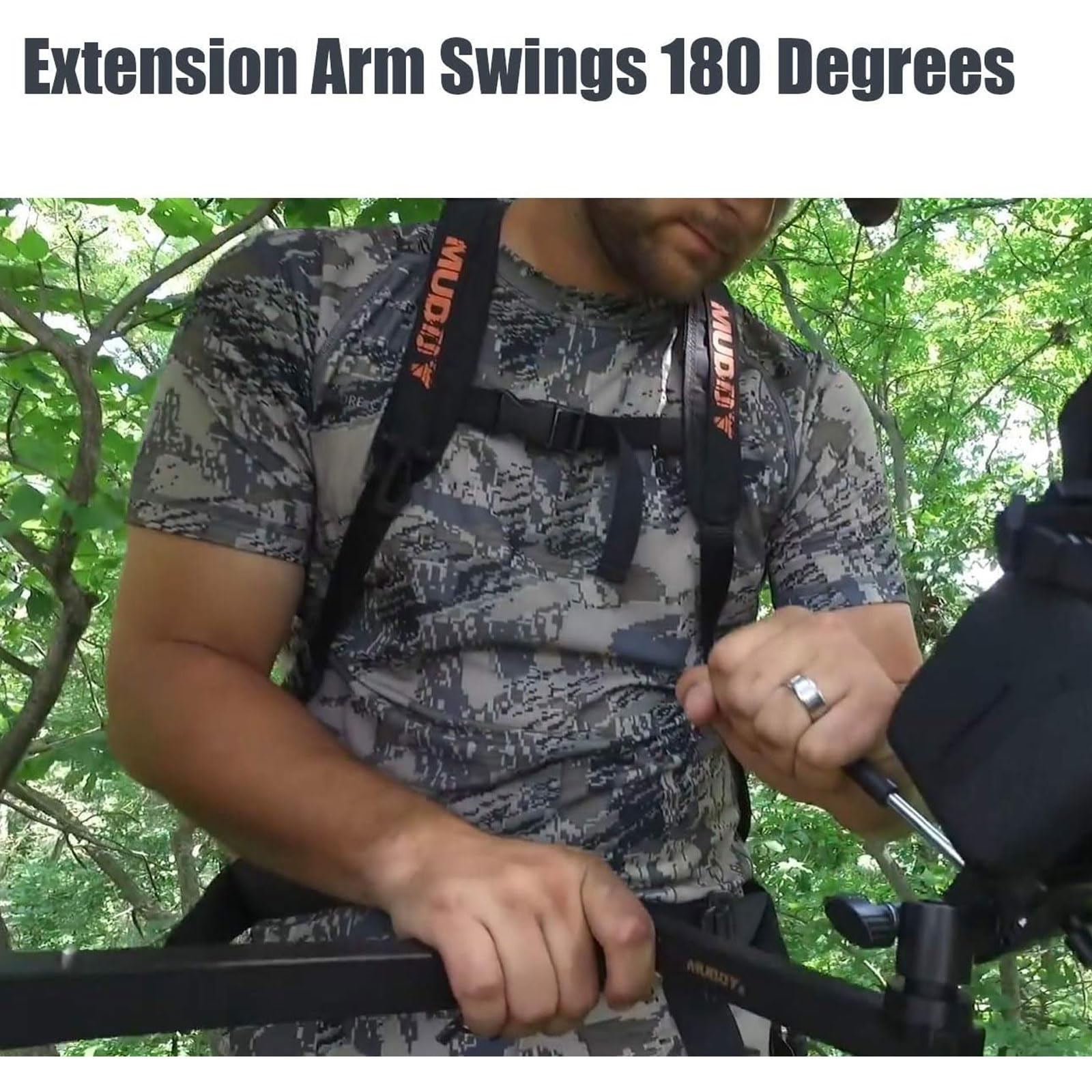 Muddy Basic Trail Camera Arm with Pan Head for Precision Game Cam Positioning