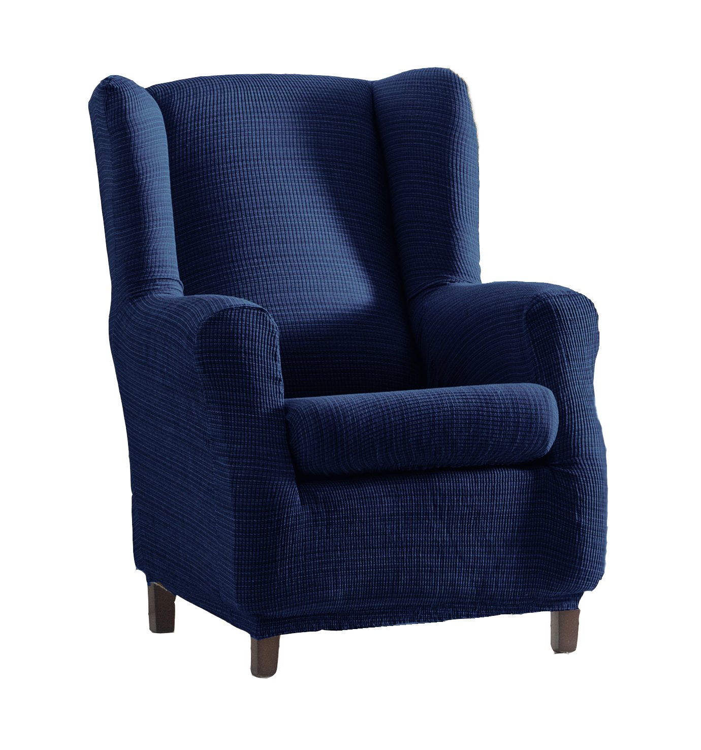 Eysa Aquiles Elastic Wing Chair Cover Colour 03-Blue, Polyester-Cotton, 37 x 29 x 5 cm