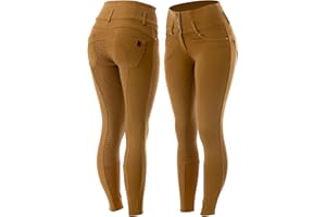HORZE Women's Tara Full Seat Silicone Grip Breeches | Stretchable, High Waist with 4 Pockets