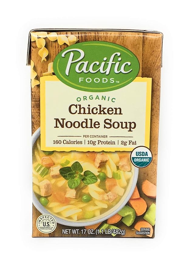 Pacific Foods, Soup Chicken Noodle Organic, 17 Ounce