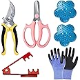 Kehail Floral Toolkit,Rose Thorn Remover Tool, Garden Pruning Shears Scissors Kit, Florist's Toolkit,Use for Florist Supplies (Toolkit)