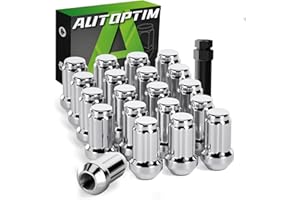 AUTOPTIM M12x1.5 Spline Lug Nuts - Replacement for 1998-2022 Honda Accord, 1997-2022 CRV, 2004-2022 Civic, 1982-2019 Malibu A