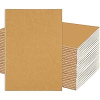 24 Pack A5 Blank Notebooks Bulk, 8.5x5.5" Blank Journals Bulk 60 Pages(30 Sheets) Kraft Small Sketchbook Drawing Notebook for