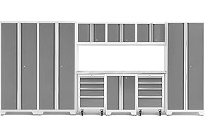 NEWAGE PRODUCTS INC. NewAge Products Bold Series White 10 Piece Set, Garage Cabinets, 56977
