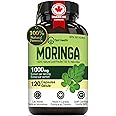 Opti Health Organic Moringa Leaf Capsules – 1000 mg Daily (2x500 mg) Moringa Capsules – Organic Moringa Powder Superfood – Su