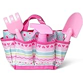 Melissa & Doug Sunny Patch Pretty Petals Gardening Tote Set,for 3+ years, With Tools