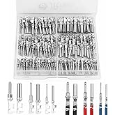 JRready ST6441 Deutsch Stamped Contact Kit Wire 12-22AWG Size 12 16 20 Pins | Deutsch OpeBarrel Contacts, Male Pins and Female Sockets, for DTP DT DTM DTHD HD DRC DRB JIFFY SPLICE Deutsch Connectors
