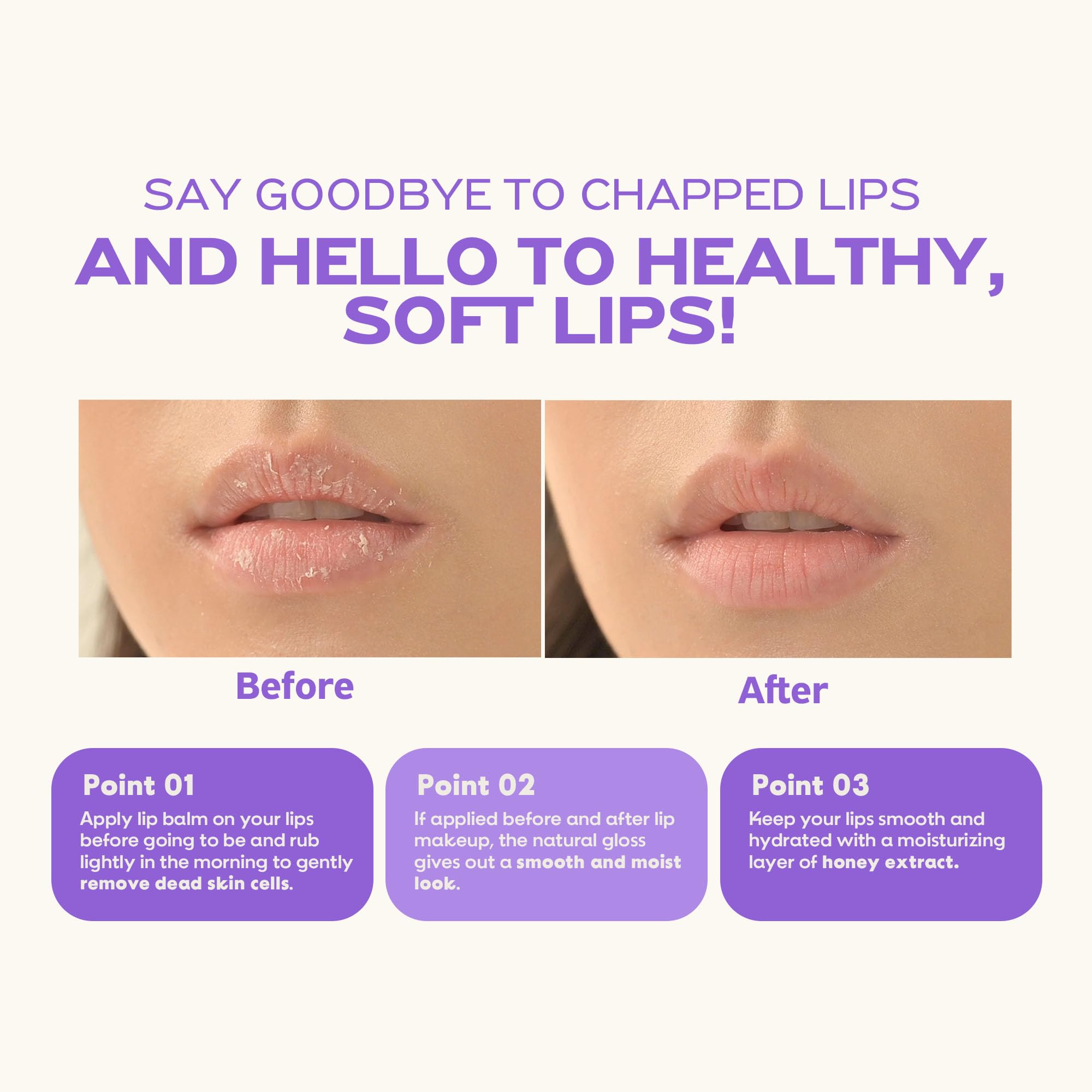 FRUDIA Blueberry Honey Lip Balm, Exfoliating & Moisturizing Dewy Korean Lip Balm for Dry Lips made with Jeju Blueberry & Honey Extracts for Soft, Plump Lips (0.33 fl oz)