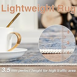 jinchan Runner Rug 2x8 Hallway Abstract Sketch
