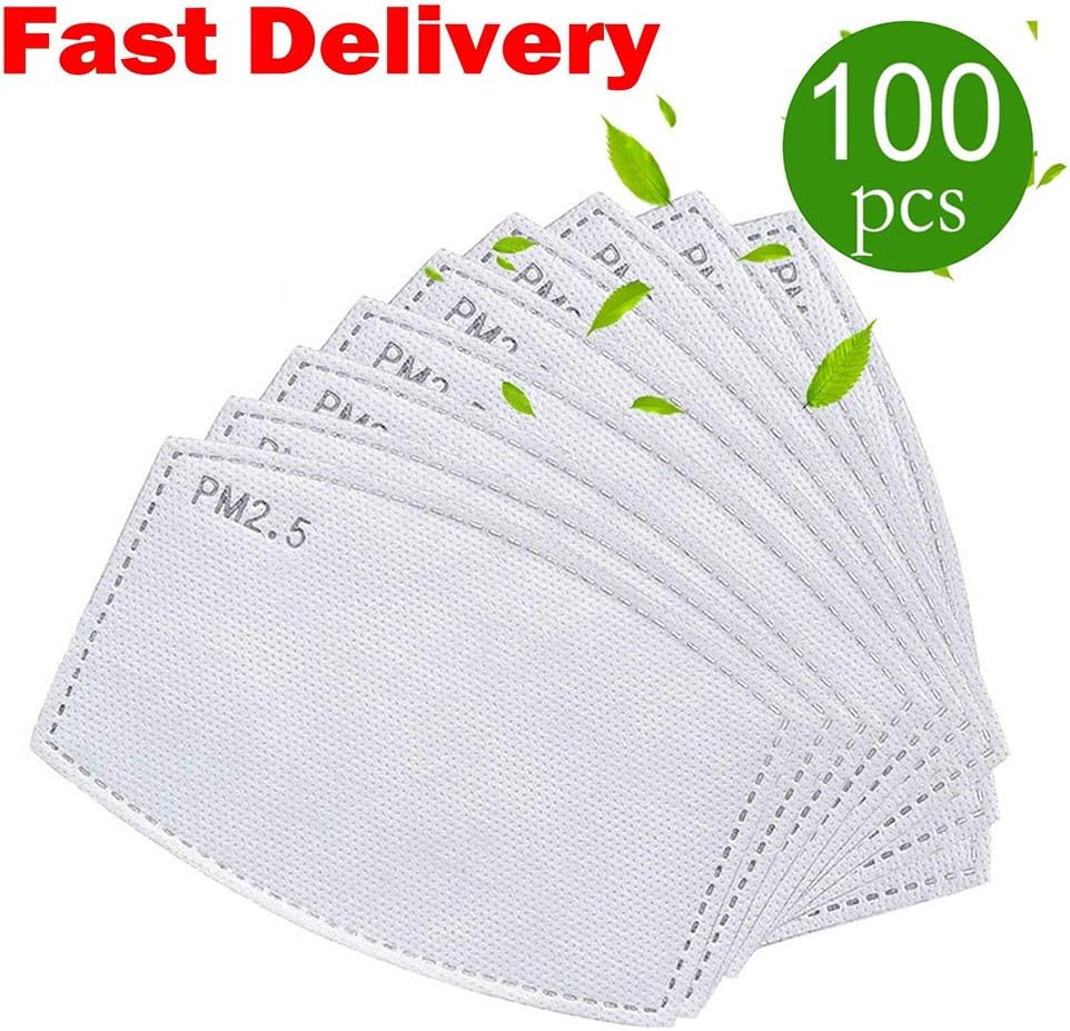 PM2.5MASK Activated Carbon Filter, 5 Layers Replaceable Anti Haze Filters, Ready Stock Protective Mouth Filter for Outdoor, FAST DELIVERY (500PCS)